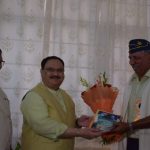 J P Nadda Meets Retired Army Officers, Discusses Kashmir