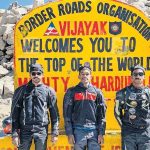 Trio Returns To A Rousing Welcome After Completing India Tour On Bike